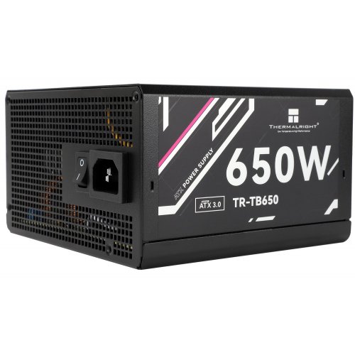 Купить Блок питания Thermalright TB-650 650W (TR-TB650) Black с проверкой совместимости: обзор, характеристики, цена в Киеве, Днепре, Одессе, Харькове, Украине | интернет-магазин TELEMART.UA фото