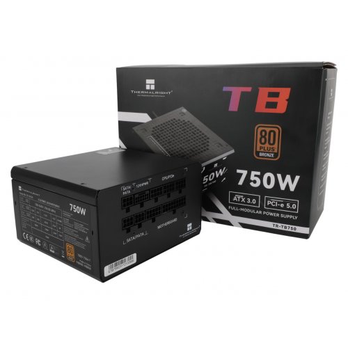 Блок живлення Thermalright TB-750 750W (TR-TB750) Black купити з перевіркою сумісності: огляд, характеристики, ціна у Києві, Львові, Вінниці, Хмельницькому, Івано-Франківську, Україні | інтернет-магазин TELEMART.UA фото