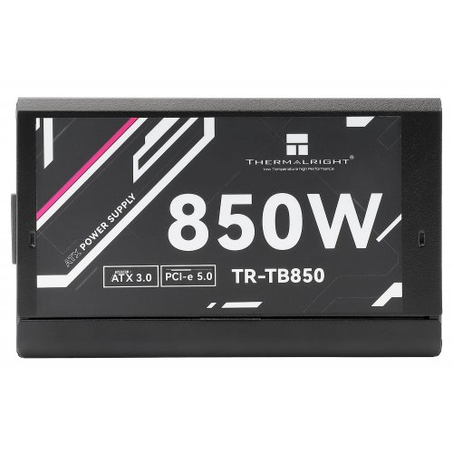 Блок живлення Thermalright TB-850 850W (TR-TB850) Black купити з перевіркою сумісності: огляд, характеристики, ціна у Києві, Львові, Вінниці, Хмельницькому, Івано-Франківську, Україні | інтернет-магазин TELEMART.UA фото