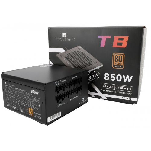 Блок живлення Thermalright TB-850 850W (TR-TB850) Black купити з перевіркою сумісності: огляд, характеристики, ціна у Києві, Львові, Вінниці, Хмельницькому, Івано-Франківську, Україні | інтернет-магазин TELEMART.UA фото