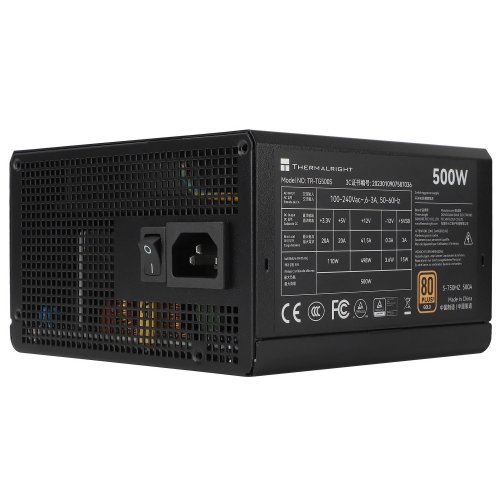 Купить Блок питания Thermalright TG-500S 500W (TR-TG500S) Black с проверкой совместимости: обзор, характеристики, цена в Киеве, Днепре, Одессе, Харькове, Украине | интернет-магазин TELEMART.UA фото
