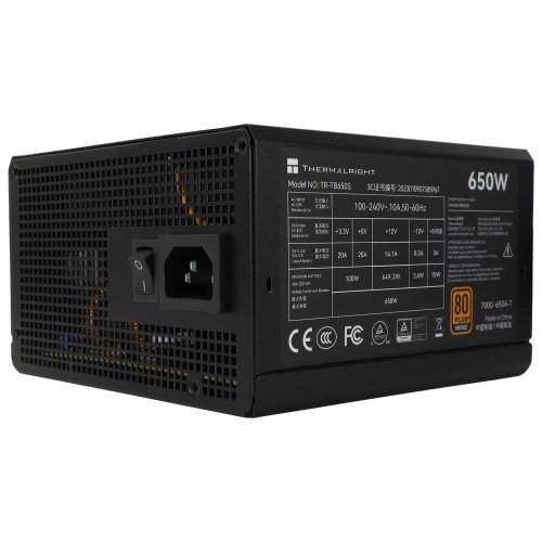 Купить Блок питания Thermalright TG-650S 650W (TR-TG650S) Black с проверкой совместимости: обзор, характеристики, цена в Киеве, Днепре, Одессе, Харькове, Украине | интернет-магазин TELEMART.UA фото