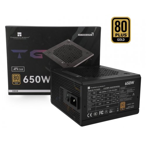 Купить Блок питания Thermalright TG-650S 650W (TR-TG650S) Black с проверкой совместимости: обзор, характеристики, цена в Киеве, Днепре, Одессе, Харькове, Украине | интернет-магазин TELEMART.UA фото