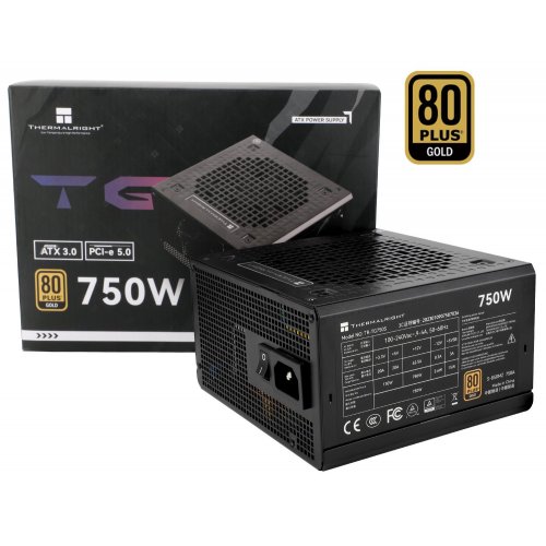 Купить Блок питания Thermalright TG-750S 750W (TR-TG750S) Black с проверкой совместимости: обзор, характеристики, цена в Киеве, Днепре, Одессе, Харькове, Украине | интернет-магазин TELEMART.UA фото