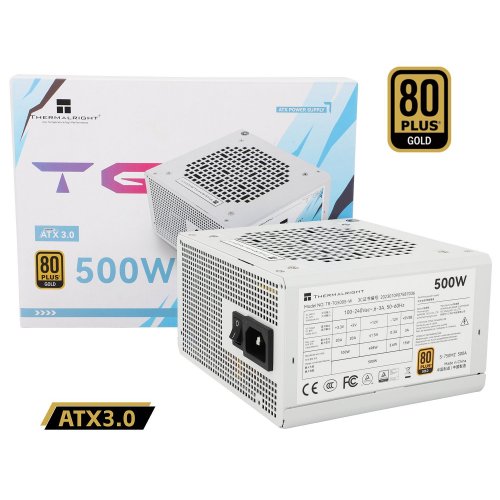 Блок живлення Thermalright TG-500S 500W (TR-TG500S-W) White купити з перевіркою сумісності: огляд, характеристики, ціна у Києві, Львові, Вінниці, Хмельницькому, Івано-Франківську, Україні | інтернет-магазин TELEMART.UA фото