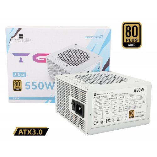 Блок живлення Thermalright TG-550S 550W (TR-TG550S-W) White купити з перевіркою сумісності: огляд, характеристики, ціна у Києві, Львові, Вінниці, Хмельницькому, Івано-Франківську, Україні | інтернет-магазин TELEMART.UA фото