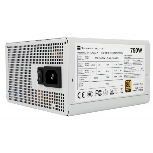 Купить Блок питания Thermalright TG-750S 750W (TR-TG750S-W) White с проверкой совместимости: обзор, характеристики, цена в Киеве, Днепре, Одессе, Харькове, Украине | интернет-магазин TELEMART.UA фото