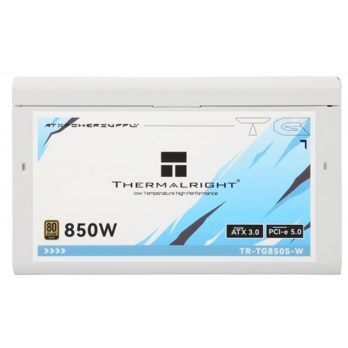 Купить Блок питания Thermalright TG-850S 850W (TR-TG850S-W) White с проверкой совместимости: обзор, характеристики, цена в Киеве, Днепре, Одессе, Харькове, Украине | интернет-магазин TELEMART.UA фото