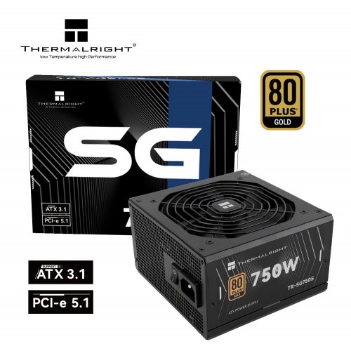 Купить Блок питания Thermalright SG-750S 750W (TR-SG750S) Black с проверкой совместимости: обзор, характеристики, цена в Киеве, Днепре, Одессе, Харькове, Украине | интернет-магазин TELEMART.UA фото