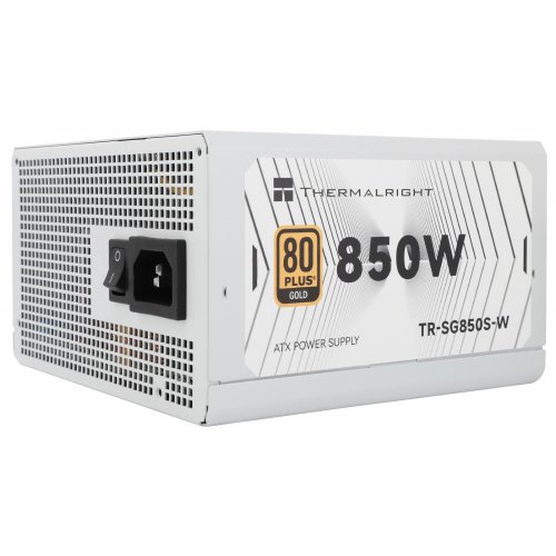 Блок живлення Thermalright SG-850S 850W (TR-SG850S-W) White купити з перевіркою сумісності: огляд, характеристики, ціна у Києві, Львові, Вінниці, Хмельницькому, Івано-Франківську, Україні | інтернет-магазин TELEMART.UA фото