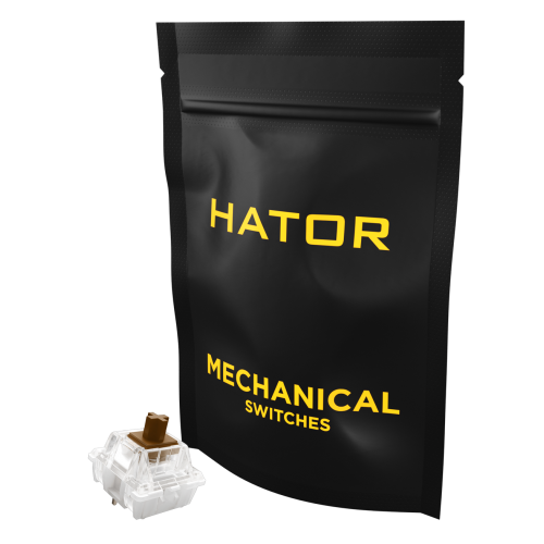 Купить Комплект механических переключателей HATOR Mechanical Hotswap HATOR AurumTactile Choco 10pcs (HTS-186) - цена в Харькове, Киеве, Днепре, Одессе
в интернет-магазине Telemart фото