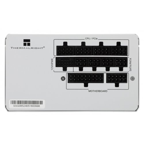 Блок живлення Thermalright SG-750 750W (TR-SG750-W) White купити з перевіркою сумісності: огляд, характеристики, ціна у Києві, Львові, Вінниці, Хмельницькому, Івано-Франківську, Україні | інтернет-магазин TELEMART.UA фото