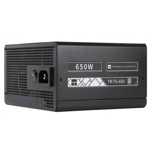 Блок живлення Thermalright TG-650 650W (TR-TG 650) Black купити з перевіркою сумісності: огляд, характеристики, ціна у Києві, Львові, Вінниці, Хмельницькому, Івано-Франківську, Україні | інтернет-магазин TELEMART.UA фото