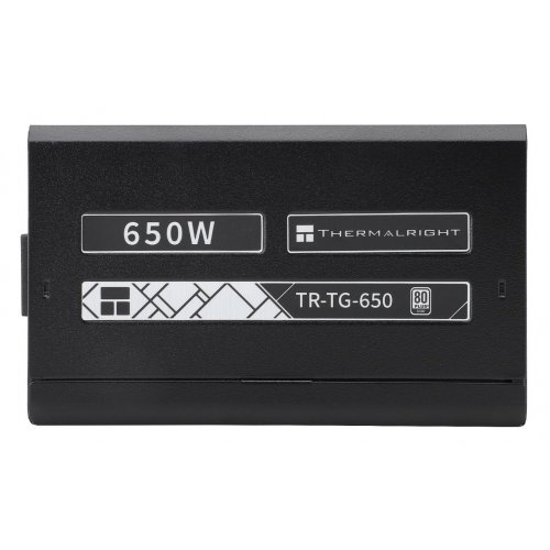 Блок живлення Thermalright TG-650 650W (TR-TG 650) Black купити з перевіркою сумісності: огляд, характеристики, ціна у Києві, Львові, Вінниці, Хмельницькому, Івано-Франківську, Україні | інтернет-магазин TELEMART.UA фото