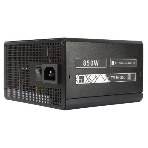 Блок живлення Thermalright TG-850 850W (TR-TG 850) Black купити з перевіркою сумісності: огляд, характеристики, ціна у Києві, Львові, Вінниці, Хмельницькому, Івано-Франківську, Україні | інтернет-магазин TELEMART.UA фото