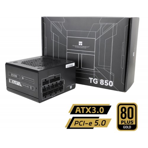 Блок живлення Thermalright TG-850 850W (TR-TG 850) Black купити з перевіркою сумісності: огляд, характеристики, ціна у Києві, Львові, Вінниці, Хмельницькому, Івано-Франківську, Україні | інтернет-магазин TELEMART.UA фото