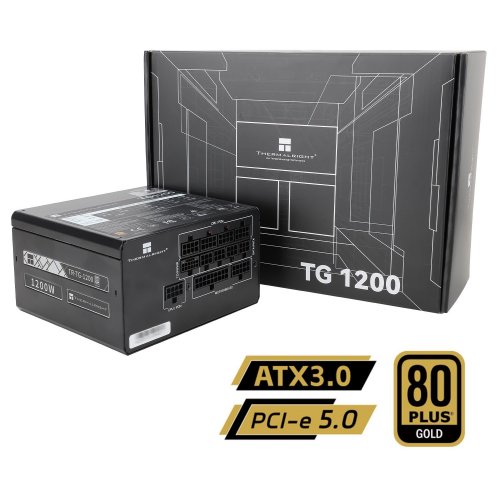 Купить Блок питания Thermalright TG-1200 1200W (TR-TG 1200) Black с проверкой совместимости: обзор, характеристики, цена в Киеве, Днепре, Одессе, Харькове, Украине | интернет-магазин TELEMART.UA фото