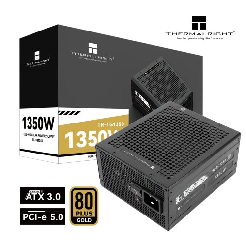 Купить Блок питания Thermalright TG-1350 1350W (TR-TG 1350) Black с проверкой совместимости: обзор, характеристики, цена в Киеве, Днепре, Одессе, Харькове, Украине | интернет-магазин TELEMART.UA фото