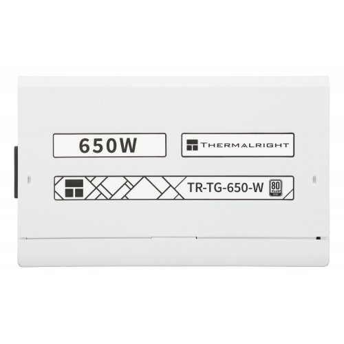 Блок живлення Thermalright TG-650 650W (TR-TG 650-W) White купити з перевіркою сумісності: огляд, характеристики, ціна у Києві, Львові, Вінниці, Хмельницькому, Івано-Франківську, Україні | інтернет-магазин TELEMART.UA фото