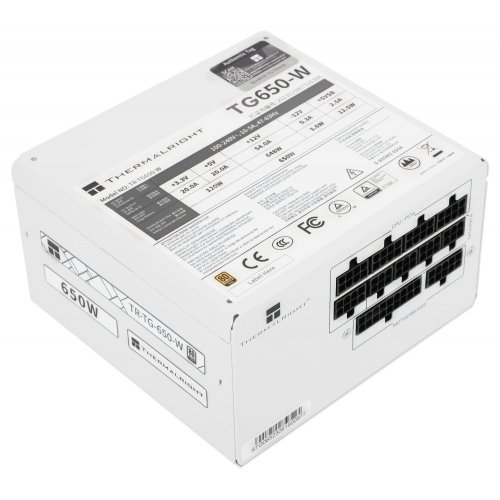 Блок живлення Thermalright TG-650 650W (TR-TG 650-W) White купити з перевіркою сумісності: огляд, характеристики, ціна у Києві, Львові, Вінниці, Хмельницькому, Івано-Франківську, Україні | інтернет-магазин TELEMART.UA фото