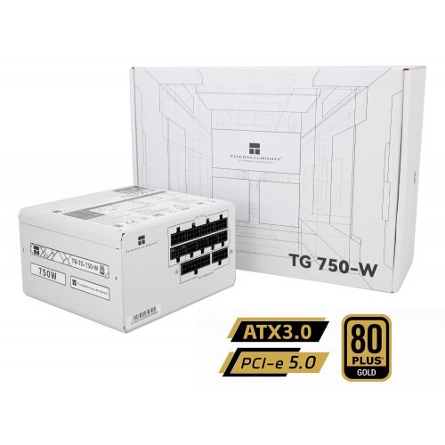 Купить Блок питания Thermalright TG-750 750W (TR-TG 750-W) White с проверкой совместимости: обзор, характеристики, цена в Киеве, Днепре, Одессе, Харькове, Украине | интернет-магазин TELEMART.UA фото