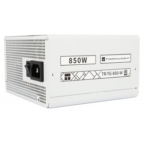 Купить Блок питания Thermalright TG-850 850W (TR-TG 850-W) White с проверкой совместимости: обзор, характеристики, цена в Киеве, Днепре, Одессе, Харькове, Украине | интернет-магазин TELEMART.UA фото