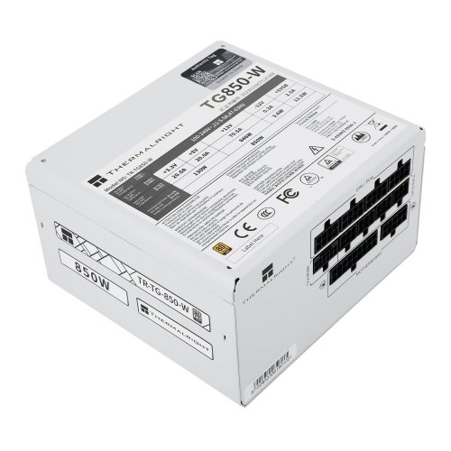 Купить Блок питания Thermalright TG-850 850W (TR-TG 850-W) White с проверкой совместимости: обзор, характеристики, цена в Киеве, Днепре, Одессе, Харькове, Украине | интернет-магазин TELEMART.UA фото