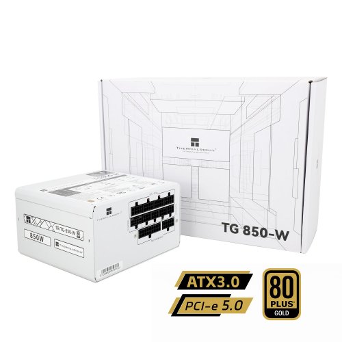 Купить Блок питания Thermalright TG-850 850W (TR-TG 850-W) White с проверкой совместимости: обзор, характеристики, цена в Киеве, Днепре, Одессе, Харькове, Украине | интернет-магазин TELEMART.UA фото