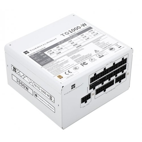 Блок живлення Thermalright TG-1000 1000W (TR-TG 1000-W) White купити з перевіркою сумісності: огляд, характеристики, ціна у Києві, Львові, Вінниці, Хмельницькому, Івано-Франківську, Україні | інтернет-магазин TELEMART.UA фото