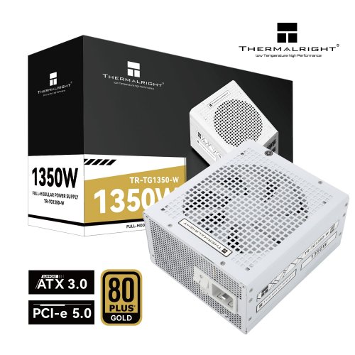 Блок живлення Thermalright TG-1350 1350W (TR-TG 1350-W) White купити з перевіркою сумісності: огляд, характеристики, ціна у Києві, Львові, Вінниці, Хмельницькому, Івано-Франківську, Україні | інтернет-магазин TELEMART.UA фото