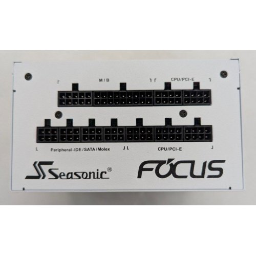 Блок живлення Seasonic Focus GX-850W (FOCUS-GX-850-WHITE) White (Відновлено продавцем, 762747) купити з перевіркою сумісності: огляд, характеристики, ціна у Києві, Львові, Вінниці, Хмельницькому, Івано-Франківську, Україні | інтернет-магазин TELEMART.UA фото