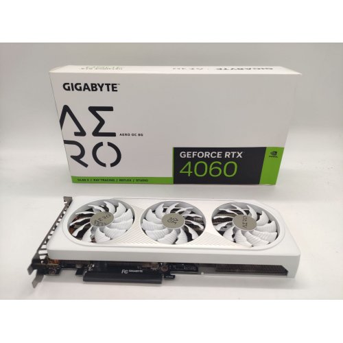 Купить Видеокарта Gigabyte GeForce RTX 4060 AERO OC 8192MB (GV-N4060AERO OC-8GD) (Восстановлено продавцом, 762755) с проверкой совместимости: обзор, характеристики, цена в Киеве, Днепре, Одессе, Харькове, Украине | интернет-магазин TELEMART.UA фото