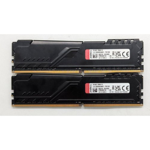 Озп Kingston DDR4 16GB (2x8GB) 3600Mhz FURY Beast Black (KF436C17BBK2/16) (Відновлено продавцем, 762766) купити з перевіркою сумісності: огляд, характеристики, ціна у Києві, Львові, Вінниці, Хмельницькому, Івано-Франківську, Україні | інтернет-магазин TELEMART.UA фото