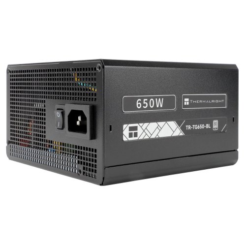 Блок живлення Thermalright TG-650-BL Sleeved Cable 650W (TR-TG 650-BL Sleeved Cable) Black купити з перевіркою сумісності: огляд, характеристики, ціна у Києві, Львові, Вінниці, Хмельницькому, Івано-Франківську, Україні | інтернет-магазин TELEMART.UA фото