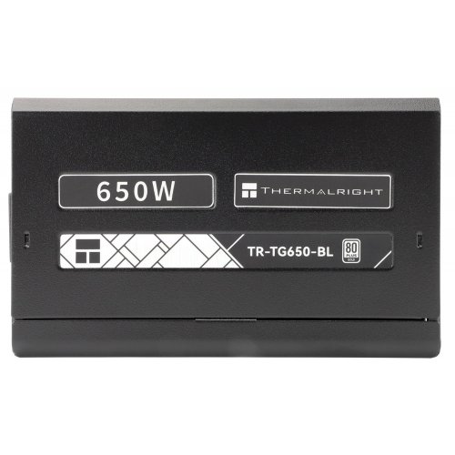 Блок живлення Thermalright TG-650-BL Sleeved Cable 650W (TR-TG 650-BL Sleeved Cable) Black купити з перевіркою сумісності: огляд, характеристики, ціна у Києві, Львові, Вінниці, Хмельницькому, Івано-Франківську, Україні | інтернет-магазин TELEMART.UA фото