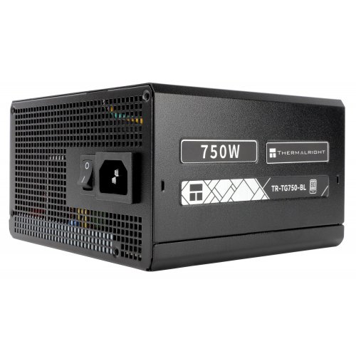 Блок живлення Thermalright TG-750-BL Sleeved Cable 750W (TR-TG 750-BL Sleeved Cable) Black купити з перевіркою сумісності: огляд, характеристики, ціна у Києві, Львові, Вінниці, Хмельницькому, Івано-Франківську, Україні | інтернет-магазин TELEMART.UA фото