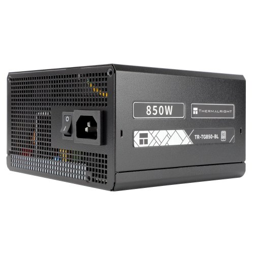 Блок живлення Thermalright TG-850-BL Sleeved Cable 850W (TR-TG 850-BL Sleeved Cable) Black купити з перевіркою сумісності: огляд, характеристики, ціна у Києві, Львові, Вінниці, Хмельницькому, Івано-Франківську, Україні | інтернет-магазин TELEMART.UA фото