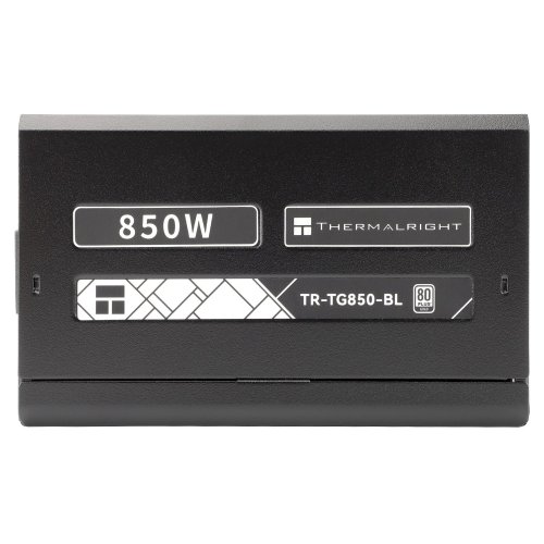 Блок живлення Thermalright TG-850-BL Sleeved Cable 850W (TR-TG 850-BL Sleeved Cable) Black купити з перевіркою сумісності: огляд, характеристики, ціна у Києві, Львові, Вінниці, Хмельницькому, Івано-Франківську, Україні | інтернет-магазин TELEMART.UA фото
