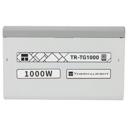 Блок живлення Thermalright TG-1000 Sleeved Cable 1000W (TR-TG 1000 Sleeved Cable) White купити з перевіркою сумісності: огляд, характеристики, ціна у Києві, Львові, Вінниці, Хмельницькому, Івано-Франківську, Україні | інтернет-магазин TELEMART.UA фото