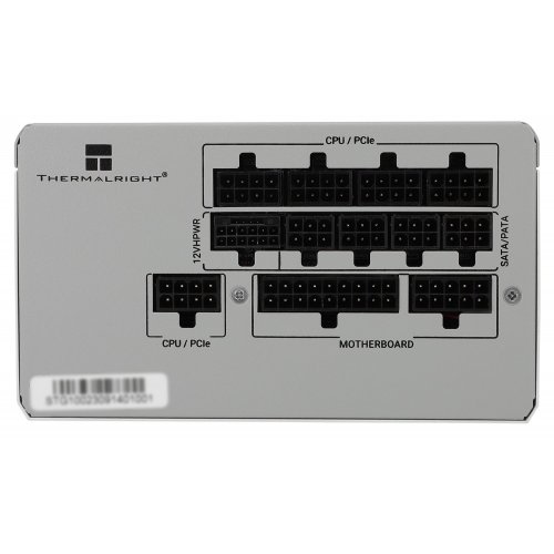 Блок живлення Thermalright TG-1000 Sleeved Cable 1000W (TR-TG 1000 Sleeved Cable) White купити з перевіркою сумісності: огляд, характеристики, ціна у Києві, Львові, Вінниці, Хмельницькому, Івано-Франківську, Україні | інтернет-магазин TELEMART.UA фото