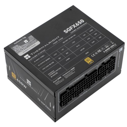 Купить Блок питания Thermalright SGFX-650 650W (TR-SGFX 650) Black с проверкой совместимости: обзор, характеристики, цена в Киеве, Днепре, Одессе, Харькове, Украине | интернет-магазин TELEMART.UA фото