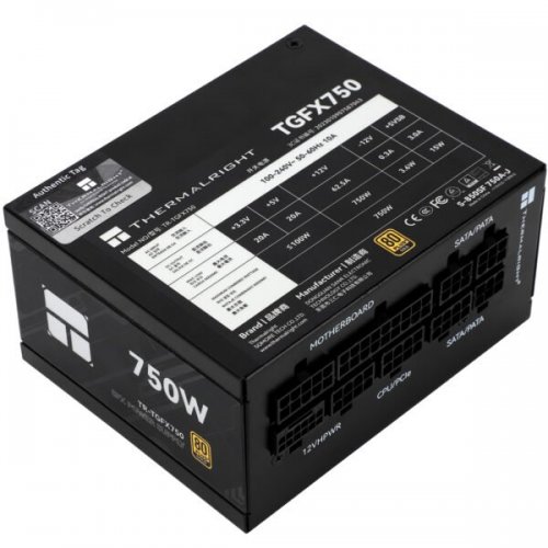Купить Блок питания Thermalright TGFX-750 750W (TR-TGFX 750) Black с проверкой совместимости: обзор, характеристики, цена в Киеве, Днепре, Одессе, Харькове, Украине | интернет-магазин TELEMART.UA фото