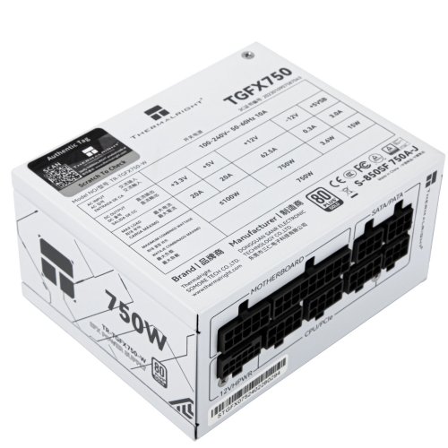 Блок живлення Thermalright TGFX-750 750W (TR-TGFX 750W) White купити з перевіркою сумісності: огляд, характеристики, ціна у Києві, Львові, Вінниці, Хмельницькому, Івано-Франківську, Україні | інтернет-магазин TELEMART.UA фото