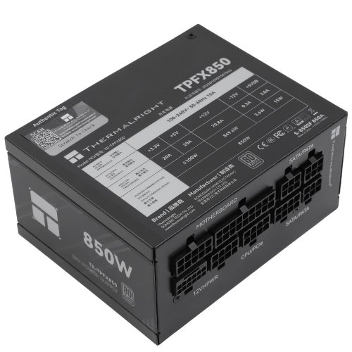 Блок живлення Thermalright TPFX-850 850W (TR-TPFX 850) Black купити з перевіркою сумісності: огляд, характеристики, ціна у Києві, Львові, Вінниці, Хмельницькому, Івано-Франківську, Україні | інтернет-магазин TELEMART.UA фото