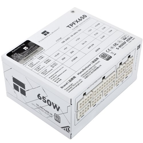 Купить Блок питания Thermalright TPFX-650 650W (TR-TPFX 650W) White с проверкой совместимости: обзор, характеристики, цена в Киеве, Днепре, Одессе, Харькове, Украине | интернет-магазин TELEMART.UA фото