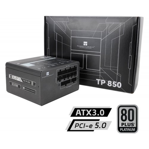 Блок живлення Thermalright TP-850 850W (TR-TP 850) Black купити з перевіркою сумісності: огляд, характеристики, ціна у Києві, Львові, Вінниці, Хмельницькому, Івано-Франківську, Україні | інтернет-магазин TELEMART.UA фото