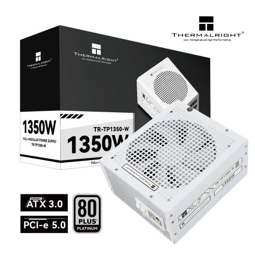 Купить Блок питания Thermalright TP-1350 1350W (TR-TP 1350-W) White с проверкой совместимости: обзор, характеристики, цена в Киеве, Днепре, Одессе, Харькове, Украине | интернет-магазин TELEMART.UA фото