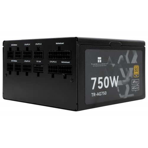 Купить Блок питания Thermalright AG-750 750W (TR-AG 750) Black с проверкой совместимости: обзор, характеристики, цена в Киеве, Днепре, Одессе, Харькове, Украине | интернет-магазин TELEMART.UA фото