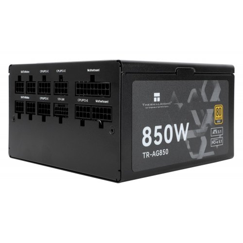 Купить Блок питания Thermalright AG-850 850W (TR-AG 850) Black с проверкой совместимости: обзор, характеристики, цена в Киеве, Днепре, Одессе, Харькове, Украине | интернет-магазин TELEMART.UA фото