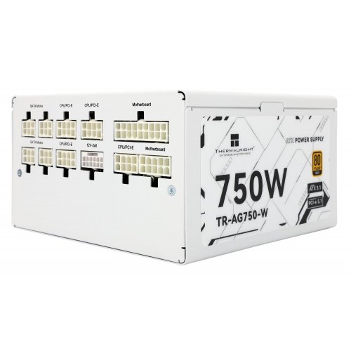 Купить Блок питания Thermalright AG-750 750W (TR-AG 750-W) White с проверкой совместимости: обзор, характеристики, цена в Киеве, Днепре, Одессе, Харькове, Украине | интернет-магазин TELEMART.UA фото